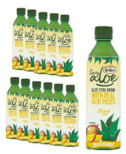 Load image into Gallery viewer, 12 x 500ml Real Aloe Vera Soft Drink Juice Vitamin C Mineral Mango
