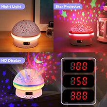Load image into Gallery viewer, Girls Toys for 2-8 Year Old Kids, Timer Rotation Star Projector Night Light for Kids Age 3-8, Girls Gifts for 2-9 Year Old Kids, Birthday Gifts for Girls Xmas Stocking Fillers for Kids Age 4-9
