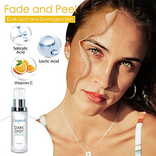 Load image into Gallery viewer, Dark Spot Remover for Face and Body, Reduces Hyperpigmentation, Age Spots, Sun Spot, Acne Scar with Kojic Acid, 4-Butylresorcinol, Lactic Acid. 1 fl oz.
