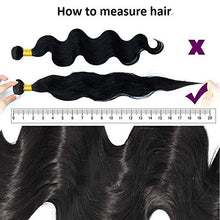 Load image into Gallery viewer, 10&quot;-24&quot; Deep Wave Brazilian Virgin Human Hair Weave Bundles Remy Hair Extensions Weave Weft #1B Natural Black (14 inch-100g)
