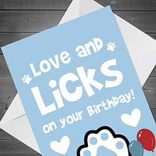 Load image into Gallery viewer, Red Ocean Happy Birthday Card From The Dog Pet Theme Novelty Card For Dog Lover Mum Dad Husband Wife

