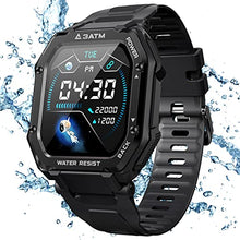 Load image into Gallery viewer, KOSPET Rock Smart Watch, 1.69” Tough Sport Watch with Waterproof 3ATM, Blood Pressure, Heart Rate Monitor, Pedometer Activity Tracker, 14 Days+ Playtime Outdoor Smartwatch for Men (Black)
