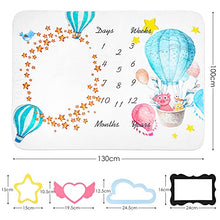 Load image into Gallery viewer, Luchild Baby Milestone Blanket Newborn Photography Props Multifunctional Personalised Baby Blanket for Girls Boys 130 x 100cm-Animal
