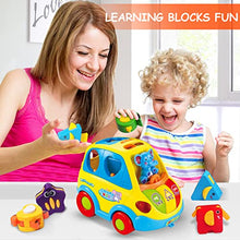 Load image into Gallery viewer, CAEGALKIMY Baby Toys for 1 Years Old Boys Girls Crawling Car Shape Sort Toys 6 12 18 Months Early Education Toys with Musical Light for 1st Birthday Gifts Kids Age 1 2 Years Old
