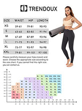 Load image into Gallery viewer, TRENDOUX Leggings, High Waist Tummy Control Slimming Booty Tights, Honeycomb Anti Cellulite Compression Yoga Pants for Workout Running, Women&#39;s Leggings - Black S
