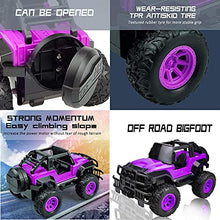 Load image into Gallery viewer, Remote Control Cars | RC Car Toys for 2 Year Old Boy,Purple Boys Toys 1:20 Scale Big Foot Trucks Vehicles Gift for Kids Boys Girls Age 3 4 5 6 - 14
