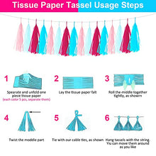 Load image into Gallery viewer, Gender Reveal Party Decoration Supplies 71pcs Blue Pink Confetti Latex Balloon Garland Kit Glitter Boy Or Girl Banner Metallic Fringe Curtains for Gender Reveal Baby Shower Party Decorations
