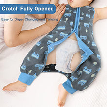 Load image into Gallery viewer, FLYISH DIRECT Baby Sleeping Bag 1 TOG, Toddler Sleeping Bag with Feet, Baby Sleep Sack, Super Soft Fleece Sleeping Bag for Baby,, 12-18 months, Grey Car
