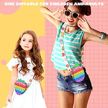 Load image into Gallery viewer, Pop Push It Bag, YOINGO Poppet Fidget Bag Toy Purse, 2 in 1 Popit Bag Handbags with Adjustable Shoulder Strap Length, Anti Stress Silicone Push Bubble Messenger Bag for Girls Kids Adults(Ice Cream)
