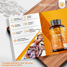 Load image into Gallery viewer, Vitamin C Tablets 1000mg with Rosehip &amp; Bioflavonoids - 180 High Strength VIT C Tablets (6 Month Supply) - Vitamin C Supplement for Immune Health - Gluten Free &amp; Vegan Ascorbic Acid - Made in The UK
