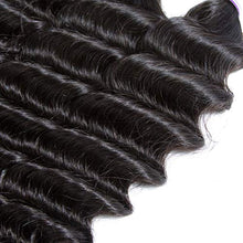 Load image into Gallery viewer, Women&#39;s Hair Extension Hair Bundles Brazilian Loose Deep Wave 3 Bundle Deals Non Remy Human Hair Weave Extension Natural Black Hair Extension 3pcs (Length : 26 26 28)
