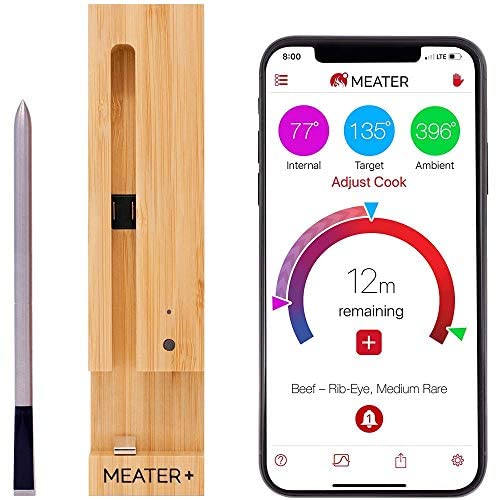 MEATER Plus | 50m Long Range Smart Wireless Meat Thermometer for The Oven Grill Kitchen BBQ Smoker Rotisserie with Bluetooth and WiFi Digital Connectivity