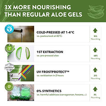 Load image into Gallery viewer, 𝐏𝐮𝐫𝐞 Aloe Vera Gel for Face, Hair &amp; Body - 100% Natural Organic Aloe Vera Gel for After Sun Skin Care, Soothing, Hydrating - Hand Harvested &amp; Cold Pressed in Australia - Dermatologist Developed
