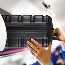 Load image into Gallery viewer, Flight Knight Lightweight 4 Wheel ABS Hard Case Suitcases Cabin Carry On Hand Luggage Approved for Over 100 Airlines Including easyJet, British Airways, RyanAir, Virgin Atlantic, Emirates &amp; Many More
