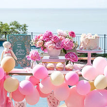 Load image into Gallery viewer, JORAKI 113pcs Retro Pink Balloon Garland Arch Kit with Pink Blue Yellow Latex Balloon Tying Tool Balloon Chain,Women Girls Party Balloon Kit for Wedding Baby Shower Girls Birthday Party Decoration
