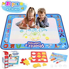 Load image into Gallery viewer, SAITCPRY Toddler Toys for 2 3 4 5 Year Old Boys Girls, Water Doodle Mat Gifts for 1-6 Year Old Girls Educational Toys for 2-5 Year Olds Aqua Water Mat Kids Toys Age 2-5 Birthday Present Gift for Kids
