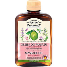 Load image into Gallery viewer, Green Pharmacy Body Massage Essential Oil Anti-cellulite Cypress Juniper Lavender Lime Natural Oils 200 ml
