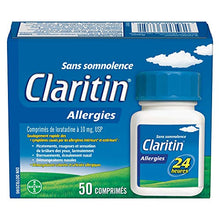 Load image into Gallery viewer, Claritin Allergy Medicine, 24-Hour Non-Drowsy Relief 10 mg, 50 Tablets

