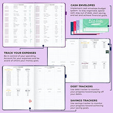 Load image into Gallery viewer, Clever Fox Budget Planner Pro – Financial Organizer + Cash Envelopes. Monthly Finance Journal, Expense Tracker &amp; Personal Account Book, Undated, 18cm x 25cm – Purple
