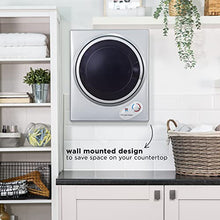 Load image into Gallery viewer, Russell Hobbs RH3VTD800S Silver 2.5kg Compact Mini Vented Tumble Dryer, Portable, Freestanding Table top Dryer with 3 Heat Settings small
