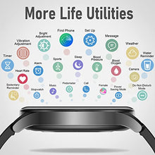 Load image into Gallery viewer, Smart Watch, BOCLOUD Smart Watches for Women Men, iPhone Android Smart Watch with Blood Oxygen/Heart Rate/Sleep Monitor, IP68 Waterproof Fitness Tracker with 20 Workout Modes (Black)

