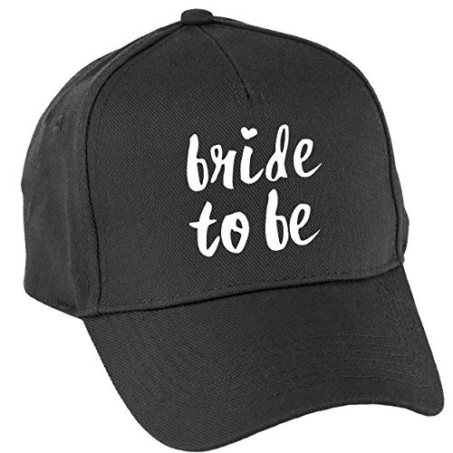 Hippowarehouse Bride to Be Baseball Cap hat Premium Printed 5 Panel OneSize Adults Black