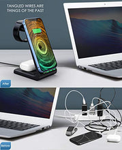 Load image into Gallery viewer, Wireless Charger 3 in 1 Charging Station for iPhone 12/11 Pro Max/X/Xs Max/8/8 Plus, AirPods 2/pro, iWatch Series, Samsung Note/S Series, and Qi-Certified Phones
