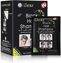 Load image into Gallery viewer, Black Hair Shampoo-Dexe Black Hair Shampoo for Natural Hair,Temporary Instant Hair Dye Maintain for Men and Women Black Color/Easy to Use/Last 30 days/Natural Ingredients (Pack of 10)
