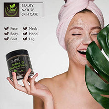 Load image into Gallery viewer, Natural Coffee Scrub with Organic Coffee Body Scrub, Best Acne, Anti Cellulite and Stretch Mark treatment, Spider Vein Therapy for Varicose Veins &amp; Eczema
