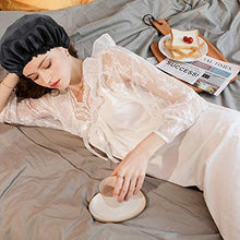 Load image into Gallery viewer, Sleep Caps, Satin Night Sleep Cap Adjustable Soft Sleeping Head Cover Bonnet Hair Loss Cap Salon Bonnet for Women and Girls (2 Pack)
