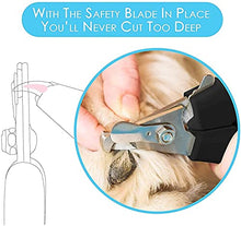 Load image into Gallery viewer, Candure Dog Nail Clippers for Large, Medium and Small Breed Professional Pet Nail Clipper Suitable for Cats, Rabbits and Guinea Pigs With Safety Lock and Protective Guard to Avoid Over Cutting (6")
