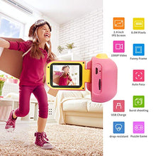 Load image into Gallery viewer, vatenick Kids Camera Children Digital Cameras Kids Gift Video Recorder Shockproof 2.4 inch HD Screen 1080P 32GB TF Card Gifts Toy for 3 to 12 Years Old Boys and Girls (pink)
