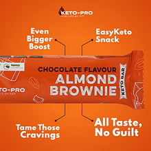 Load image into Gallery viewer, Keto-Pro Keto Bars (12 x 50g) | A Big Bar with an Even Bigger Boost | Chocolate Almond Brownie Flavoured Keto Food Bar | Low Carb Protein Snacks
