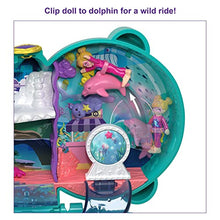 Load image into Gallery viewer, Polly Pocket Otter Aquarium Compact, 2 Micro Dolls, 5 Reveals, 12 Accessories, Pop &amp; Swap Feature, 4 &amp; Up
