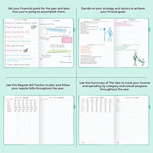 Load image into Gallery viewer, Clever Fox Budget Planner Pro – Financial Organizer + Cash Envelopes. Monthly Finance Journal, Expense Tracker &amp; Personal Account Book, Undated, 18cm x 25cm – Mint Green
