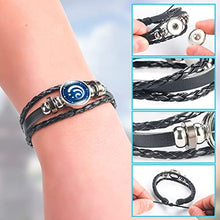 Load image into Gallery viewer, Genshin Impact Bracelet 7 Pcs, Animne Luminous Bracelet, Element Luminous Bracelets Glow in Dark, God's Eye Time Gem Bracelet of Fire, Ice, Wind, Grass, Rock, Thunder, Water
