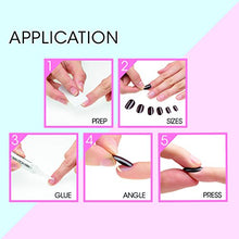 Load image into Gallery viewer, Elegant Touch Jackie Oval Shape False Nails With Glue, Pack of 24
