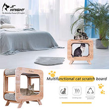 Load image into Gallery viewer, JR Knight Cat Scratching Post, Cat Bed,Wooden Cat House,Kitten Bed, Cat Scratching Pad for Furniture Protection
