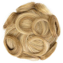 Load image into Gallery viewer, ZAIQUN Human Hair Chignons Hair Scrunchy Scrunchie Bun Updos Hair Extensions Wavy Curly Messy Donut Hairpiece Hair Robbon Ponytail Extensions(20g)
