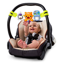 Load image into Gallery viewer, Bright Starts, Take Along Musical Carrier Activity Toy Bar, 4 Melodies, Ball Rattle, Self Discovery Mirror, Bead Chaser, Jungle Themed Baby Toys, Clip on Pram &amp; Pushchair, Ages Newborn +, Multi-Colour
