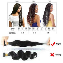 Load image into Gallery viewer, Queengirl Curly Indian Hair Bundles With Frontal 13x4 Deep Wave Virgin Human Hair Weaving Weft 3Bundles Free Part Lace Frontal Natural Color(24 26 28inch+frontal 18inch)
