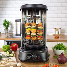 Load image into Gallery viewer, Quest 34020 Electric Rotisserie Grill / Cooks Kebabs, Skewers and Roasts / 60 Minute Timer / Sliding Glass Door / Auto Shut-Off / 1500 W
