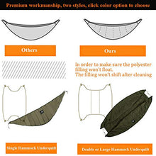 Load image into Gallery viewer, ayamaya Ultralight Hammock Underquilt for Camping Backpacking, 3 Season Under Quilt UQ for Single Person Hammock Warm Under Blanket Sleeping Bag Bottom Insulation - Hammock Camping Gear (Orange)
