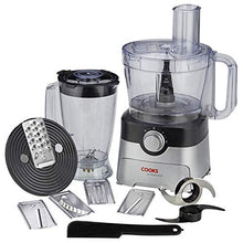 Load image into Gallery viewer, Cooks Professional Food Processor Blender Multifunctional Kitchen Chopper, Includes Accessory Drawer 1000W Black/Silver
