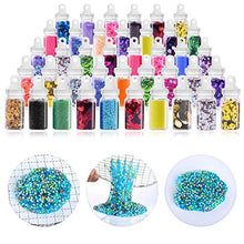 Load image into Gallery viewer, DIY Slime Kit - Slime Making Kit for Kids Art Craft, with 48 Glitter Powder, 12 Crystal Clear Slime Kids Art Craft Toys Gifts for Kids Age 6+ Year Old
