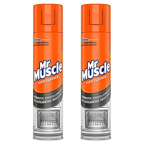 Mr Muscle 2 x Oven Cleaner 300ml spray Grill BBQ Grease grime