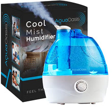 Load image into Gallery viewer, AquaOasis™ Cool Mist Humidifier {2.2L Water Tank} Quiet Ultrasonic Humidifiers for Bedroom &amp; Large room - Adjustable -360° Rotation Nozzle, Auto-Shut Off, Humidifiers for Babies Nursery &amp; Whole House
