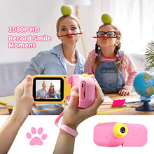 Load image into Gallery viewer, vatenick Kids Camera Children Digital Cameras Kids Gift Video Recorder Shockproof 2.4 inch HD Screen 1080P 32GB TF Card Gifts Toy for 3 to 12 Years Old Boys and Girls (pink)

