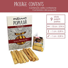 Load image into Gallery viewer, PALOSANTO - Palo Santo Sticks Popular Ayabaca - 9 Sticks - Palo Santo Wood Wild Harvested &amp; Sustainably Sourced in Perù - Natural Incense Stick for Cleansing, Meditation and Stress Relief
