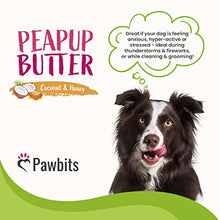 Load image into Gallery viewer, Lick Mat and 350g of Peanut Butter with Coconut and Honey Bundle for Dogs - Blue Licky Mat for Calm Eating, Slow Feeder Dog Mat with 100% Natural Protein Spreadable Smooth Peapup Butter
